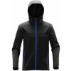 Orbiter softshell hoodie Black/Azure Blue