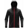 Orbiter softshell hoodie Black/Bright Red