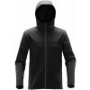 Orbiter softshell hoodie Black/Dolphin