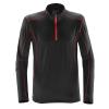 Pulse fleece pullover Black/Red