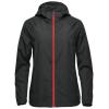 Women’s Pacifica lightweight jacket Black/Red