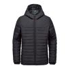 Nautilus quilted hooded jacket Black