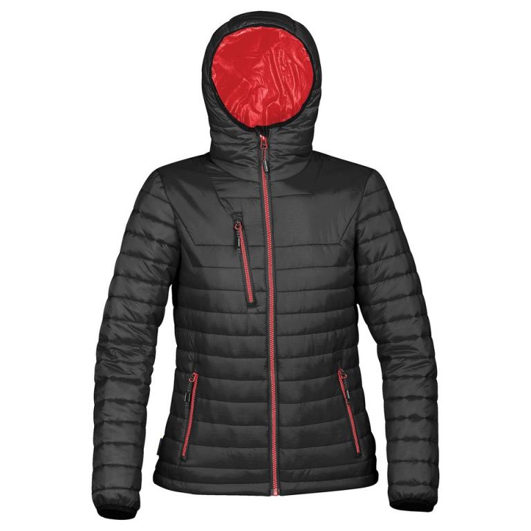 Women's gravity thermal shell Black/True Red