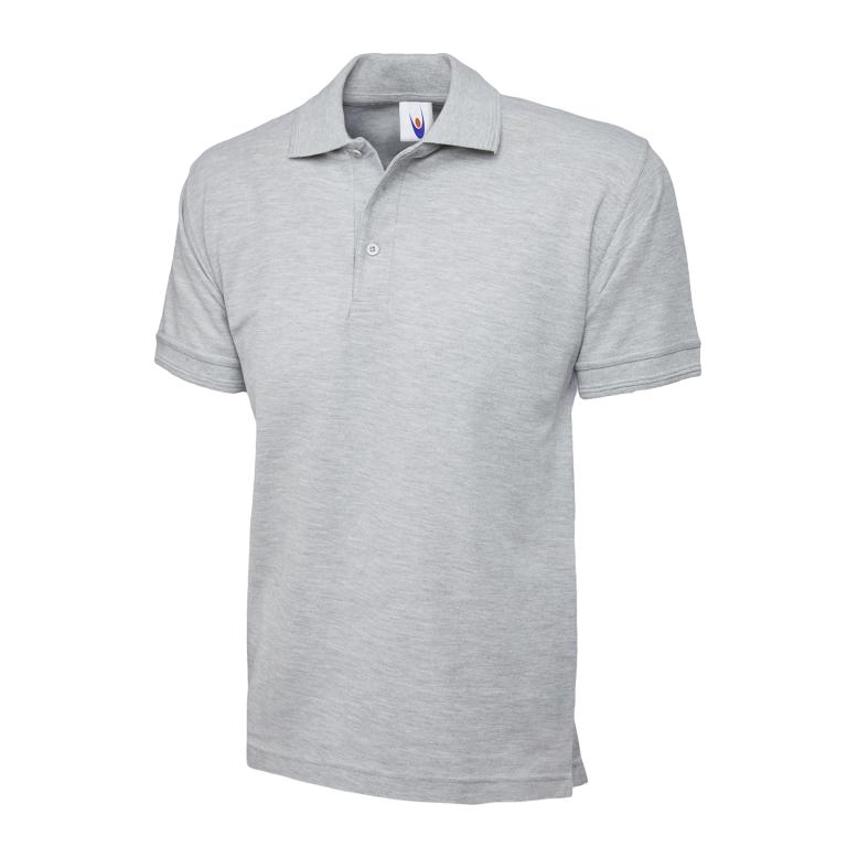 Heavyweight Poloshirt Heather Grey