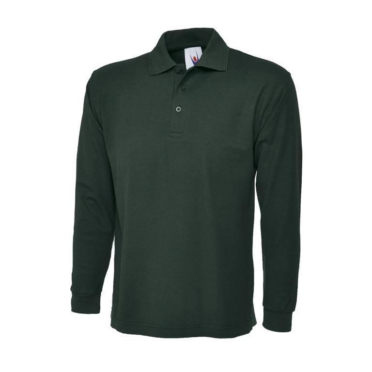 Longsleeve Classic Poloshirt Bottle Green