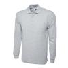 Longsleeve Classic Poloshirt Heather Grey