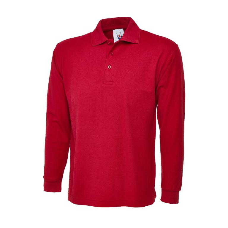 Longsleeve Classic Poloshirt Red