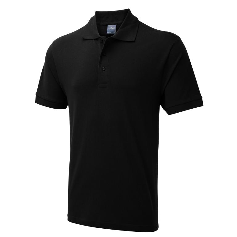 Mens Active Cotton Poloshirt Black