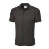 Mens Active Cotton Poloshirt Charcoal