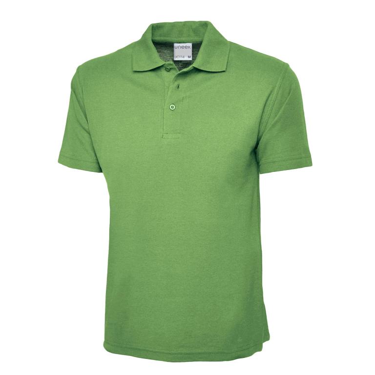 Mens Active Cotton Poloshirt Lime