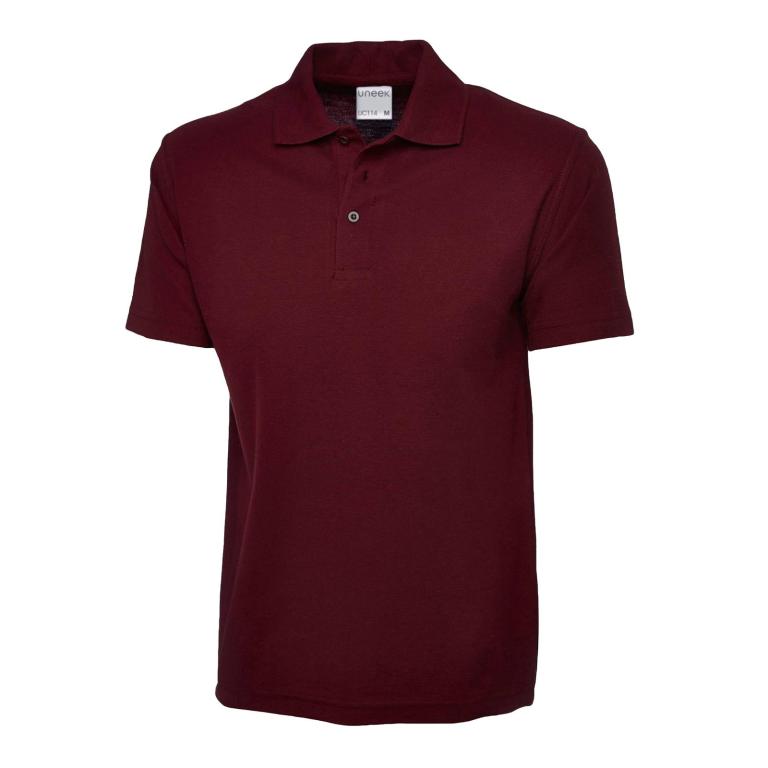 Mens Active Cotton Poloshirt Maroon