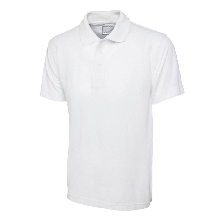 Mens Active Cotton Poloshirt White