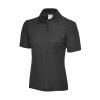 Ladies Active Cotton Poloshirt Charcoal