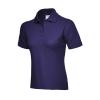 Ladies Active Cotton Poloshirt Purple