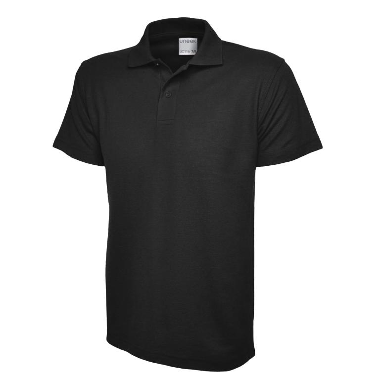 Childrens Active Cotton Poloshirt Black