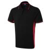 Two Tone Polo Shirt Black/Red