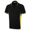 Two Tone Polo Shirt Black/Yellow