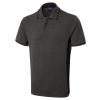 Two Tone Polo Shirt Charcoal/Black