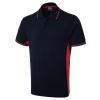 Two Tone Polo Shirt Navy/Red