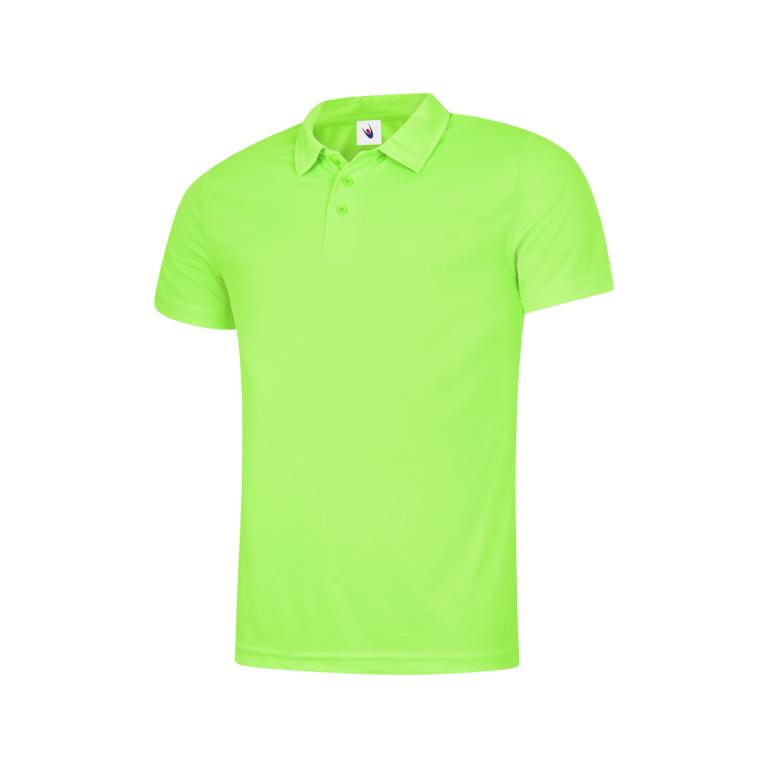 Mens Ultra Cool Poloshirt Electric Green