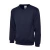 Classic V-Neck Sweatshirt Navy