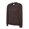 Childrens Classic V-Neck Sweatshirt Brown