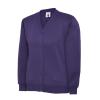 Childrens Classic Cardigan Purple