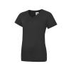 Ladies Classic V-Neck T-Shirt Black