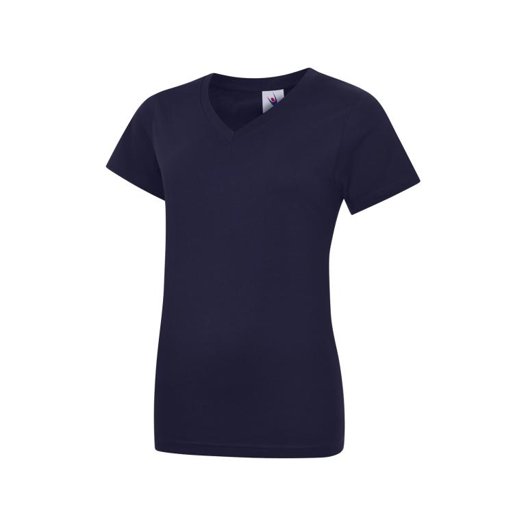 Ladies Classic V-Neck T-Shirt Navy