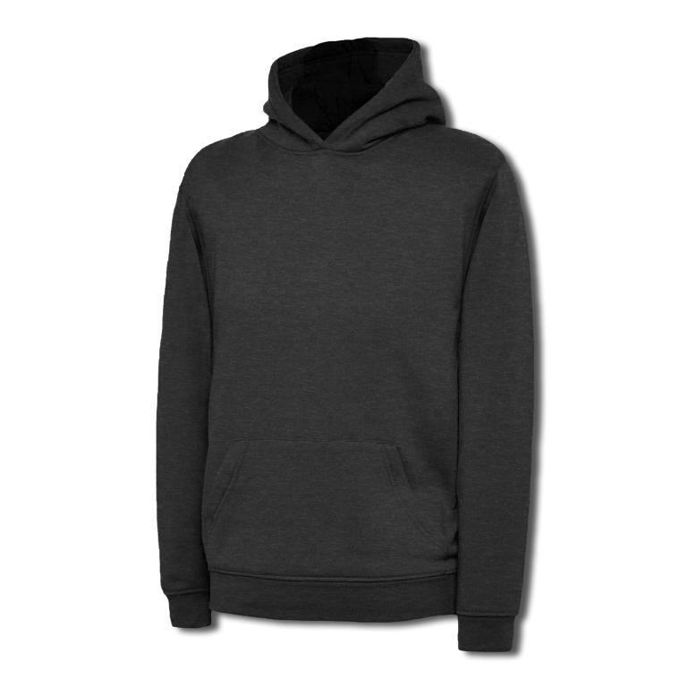 Childrens Hooded Sweatshirt Charcoal