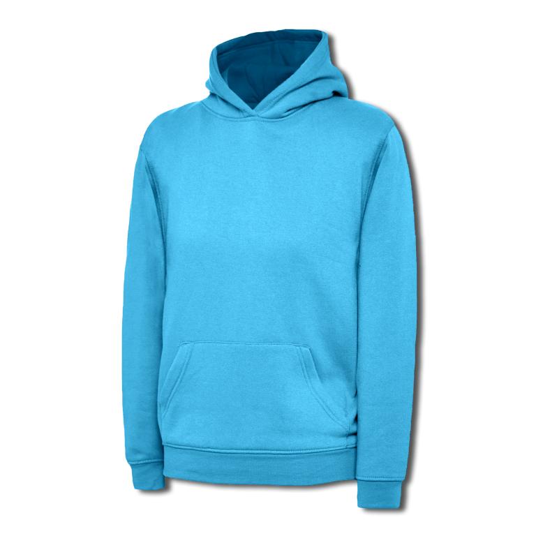 Childrens Hooded Sweatshirt Sapphire Blue