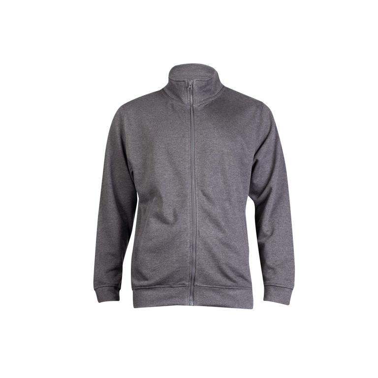 Deluxe Unisex Sweat Jacket Charcoal