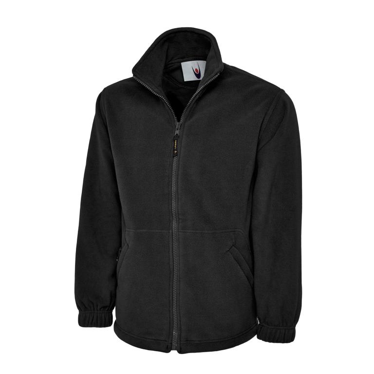 Heavyweight Full Zip Fleece Jacket Black