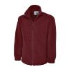 Heavyweight Full Zip Fleece Jacket Maroon