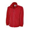 Heavyweight Full Zip Fleece Jacket Red