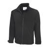 Deluxe Full Zip Soft Shell Jacket Black