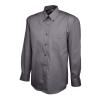 Mens Pinpoint Oxford Full Sleeve Shirt Charcoal