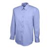 Mens Pinpoint Oxford Full Sleeve Shirt Mid Blue