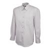 Mens Pinpoint Oxford Full Sleeve Shirt Silver Grey