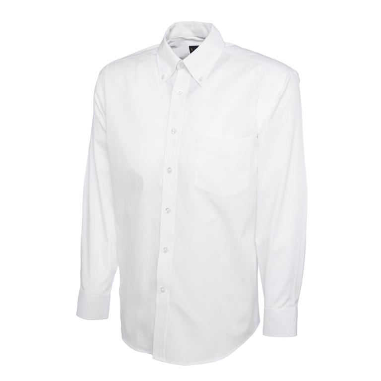 Mens Pinpoint Oxford Full Sleeve Shirt White