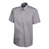 Mens Pinpoint Oxford Half Sleeve Shirt Charcoal