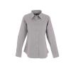 Ladies Pinpoint Oxford Full Sleeve Shirt Silver Grey