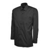 Mens Poplin Full Sleeve Shirt Black