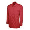 Mens Poplin Full Sleeve Shirt Red