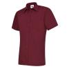 Mens Poplin Half Sleeve Shirt Burgundy