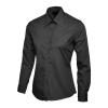 Ladies Poplin Full Sleeve Shirt Black