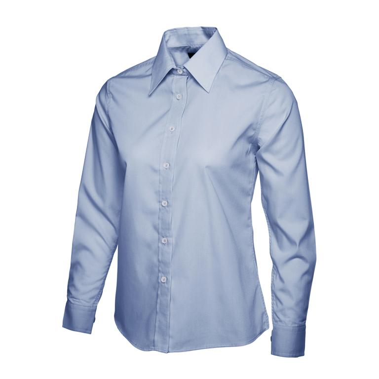 Ladies Poplin Full Sleeve Shirt Light Blue