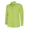 Ladies Poplin Full Sleeve Shirt Lime