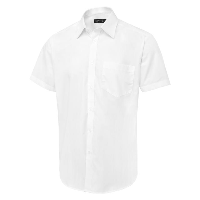 Men's Short Sleeve Poplin Shirt White