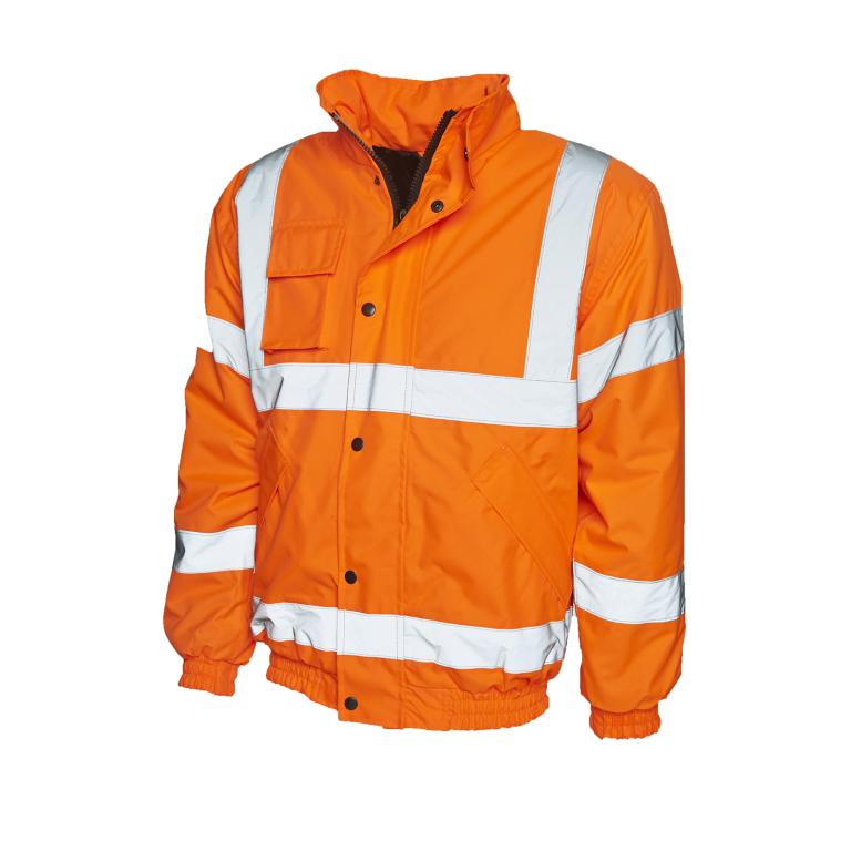 Hi Vis Bomber Jacket Orange